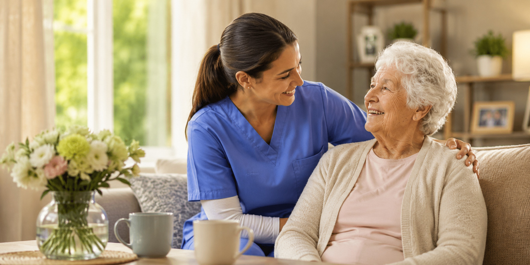 Professional elderly homecare services helping older adults live independently at home.