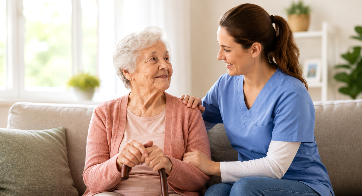 Professional homecare support for elderly parents in Yeovil provided by NursesGroup Homecare.