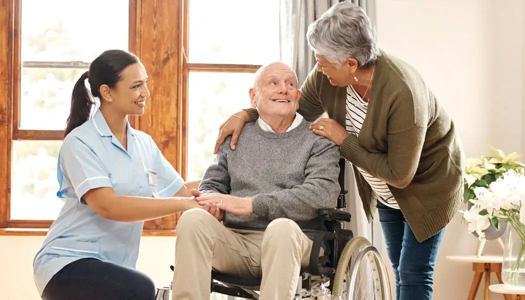 Nurses Group Homecare offering in-home respite care for an elderly couple